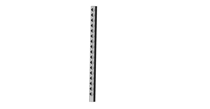 Slutstolpe Broken Galvad 1450 mm Steel Design