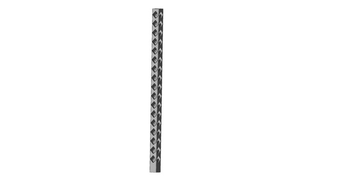 Hörnstolpe Broken Galvad 1450 Mm Steel Design