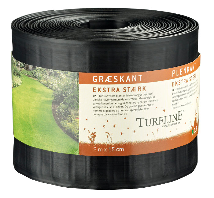 Gräskant Svart 8 M X 15 Cm Turfline