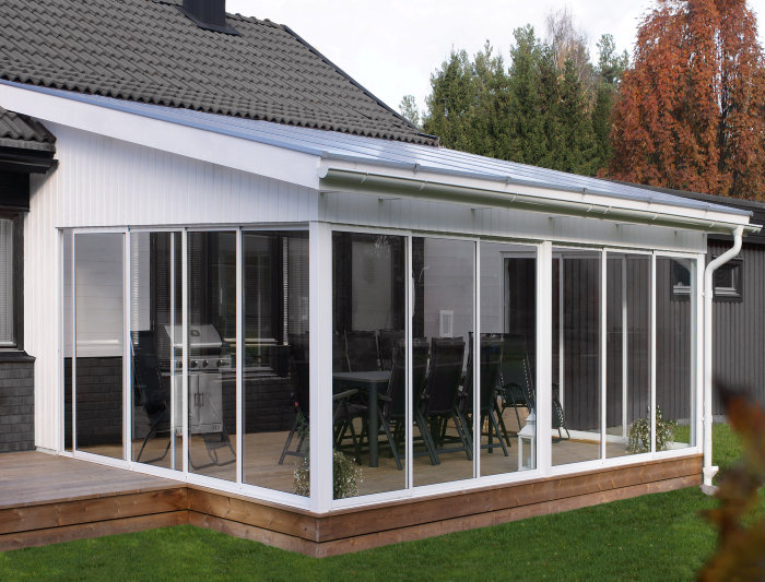 Kanaltak Komplett Rökfärgat 16 Mm - 3 M ­­­­­