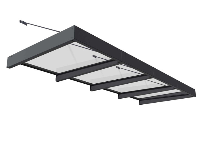 Entrétak Sophia XL Grå 378,7 X 140 Cm Canopia By Palram