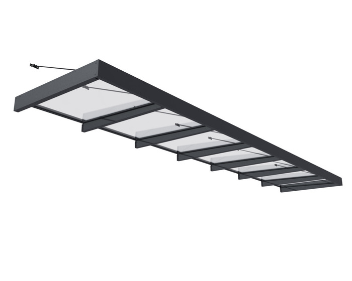 Entrétak Sophia XL Grå Klar 660 X 140 Cm Canopia By Palram