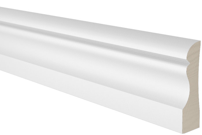 Sockel Allmoge Furu Vit 15 x 69 mm - 3,6 m EHL Prolist