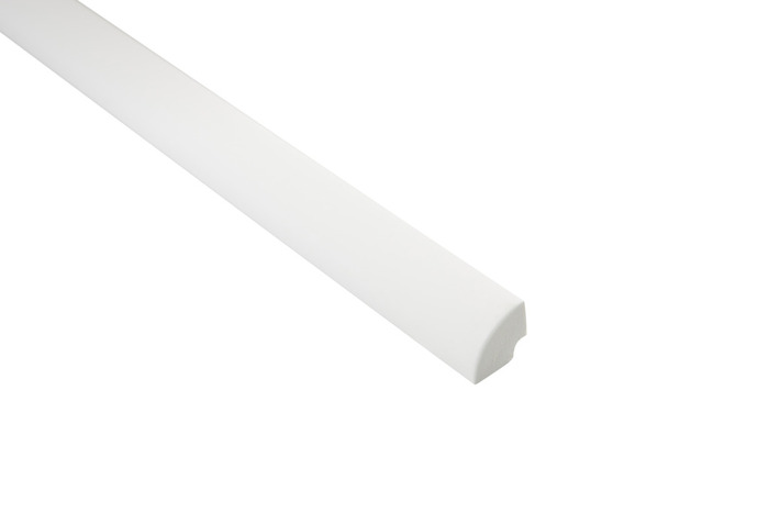 Kvartsstav PVC Vit 16 X 16 Mm - 2,5 M Primo