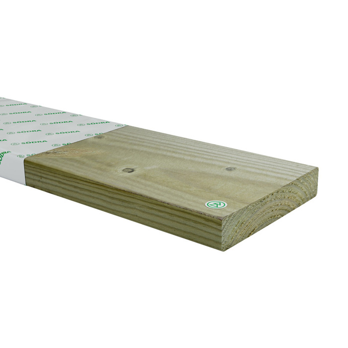 Trall Impregnerad 28 x 145 mm - 4,8 m Södra Wood