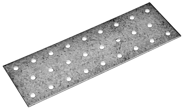 Hålplatta Varmförzinkad 100 x 220 x 1,5 mm Heco