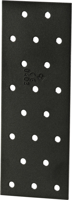 Hålplatta Svart 160 x 60 x 2 mm Heco