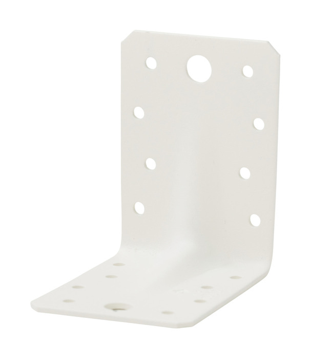 Vinkelbeslag Vit 90 X 65 X 2,5 Mm Heco