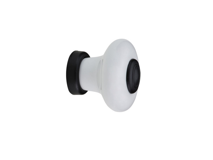 Knopp Erik Vit/svart Ø37 Mm Habo