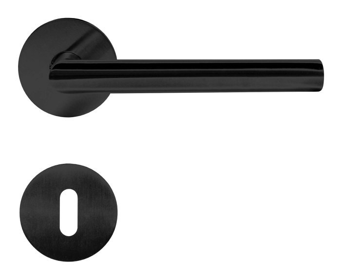 Innerdörrhandtag V-grepp Svart