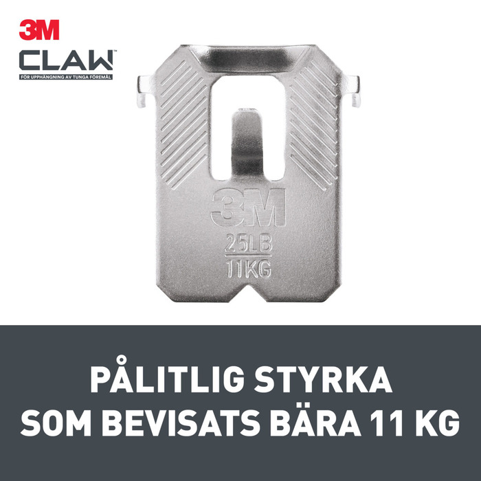 Tavelkrok 3M Claw 11 Kg 2-pack