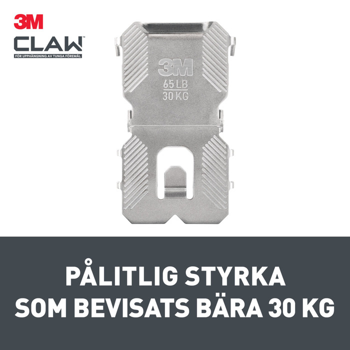 Tavelkrok 3M Claw 30 Kg 2-pack