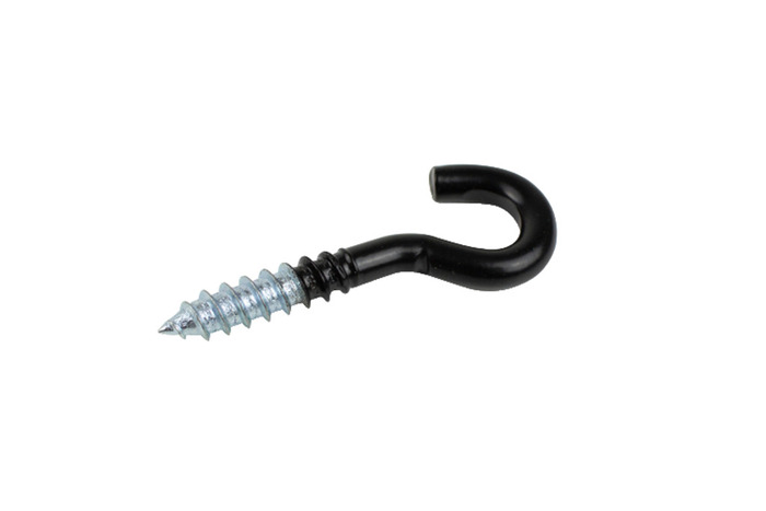 Lampkrok 50 mm Svart 5-pack Habo