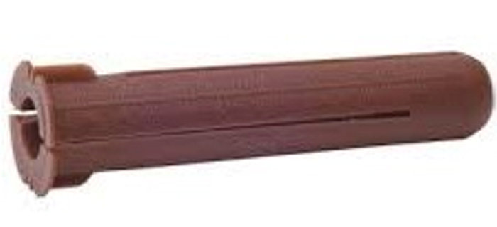 Plastplugg Brun 8x40