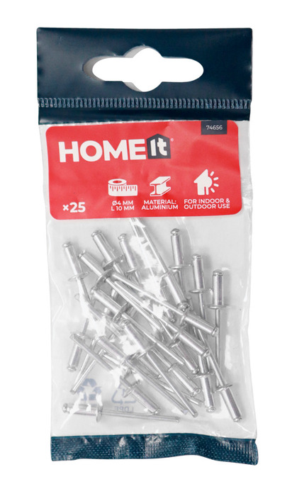 Blindnit/Popnit Ø4 x 10 mm 25-pack till lågpris - jem & fix