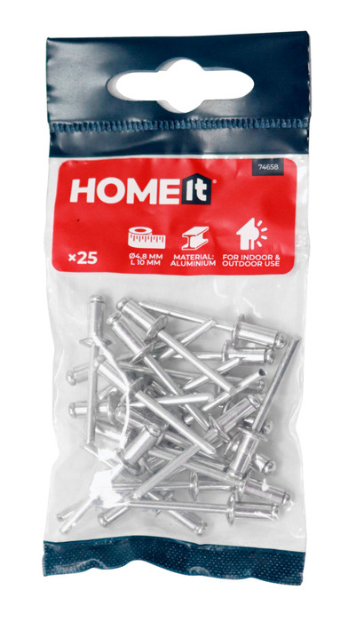 Blindnit/Popnit Ø4,8 x 10 mm 25-pack till lågpris - jem & fix