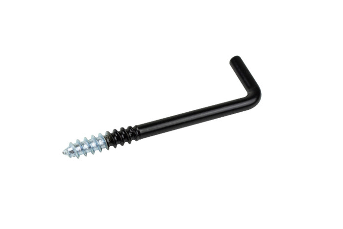 Vinkelkrok 50 Mm Svart 5-pack Habo