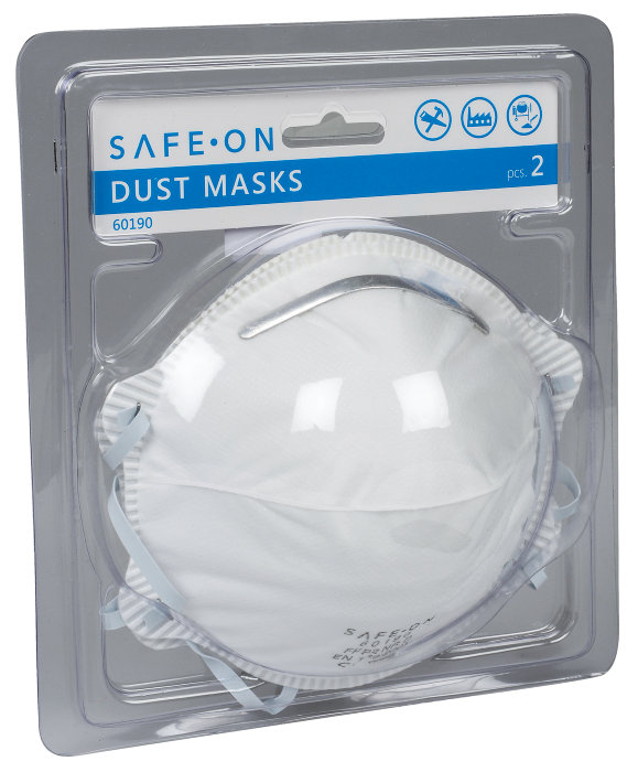 Skyddsmask FFP1 2-pack Safe-On