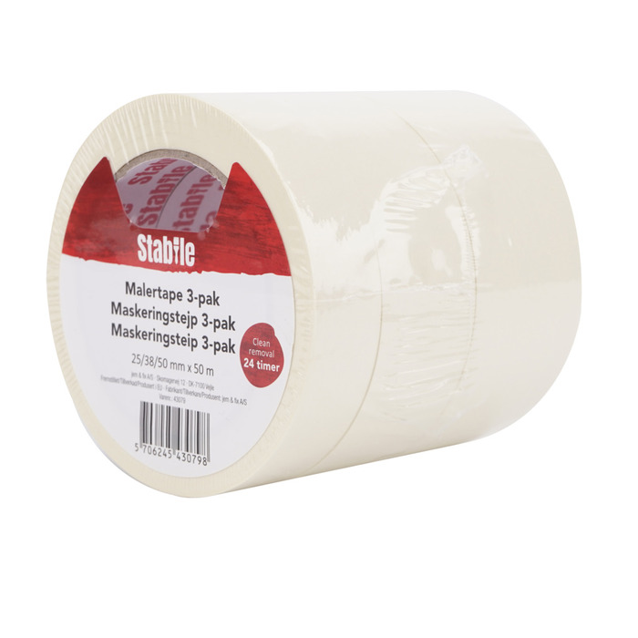 Maskeringstejp 3 X 50 M 3-pack Stabile