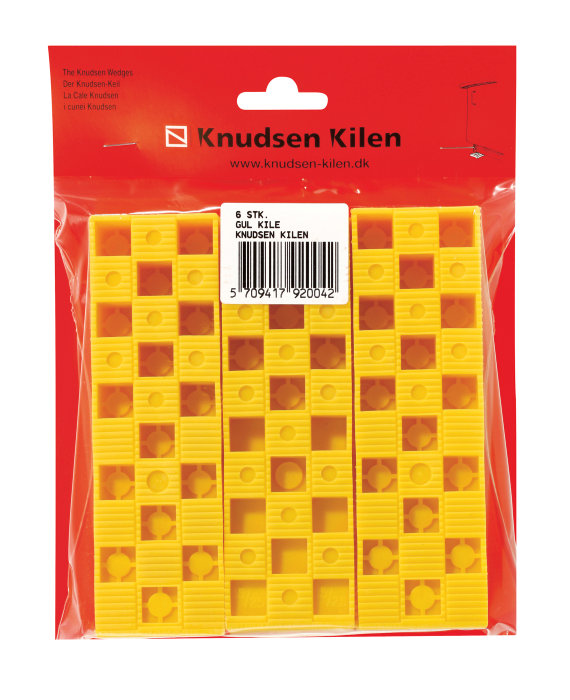 Plastkil Gul 25 Mm 6-pack Knudsen Kilen