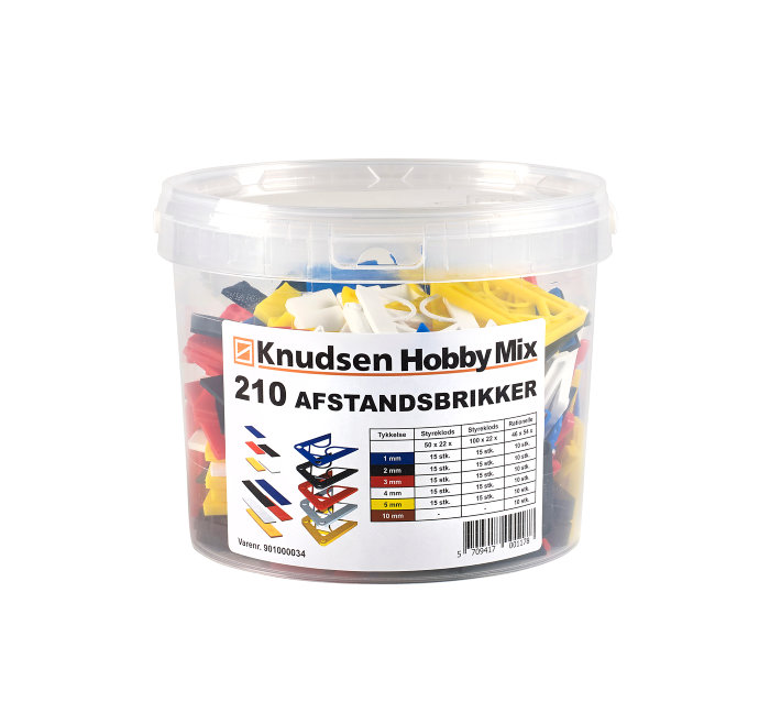 Distansbricka & Styrkloss 210-pack Knudsen Kilen