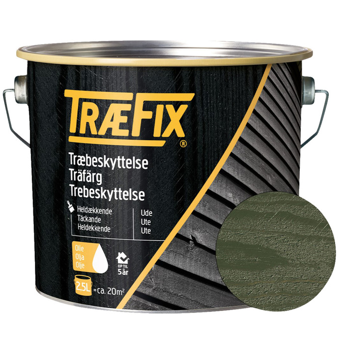 Träfärg Grön 2,5 L Træfix