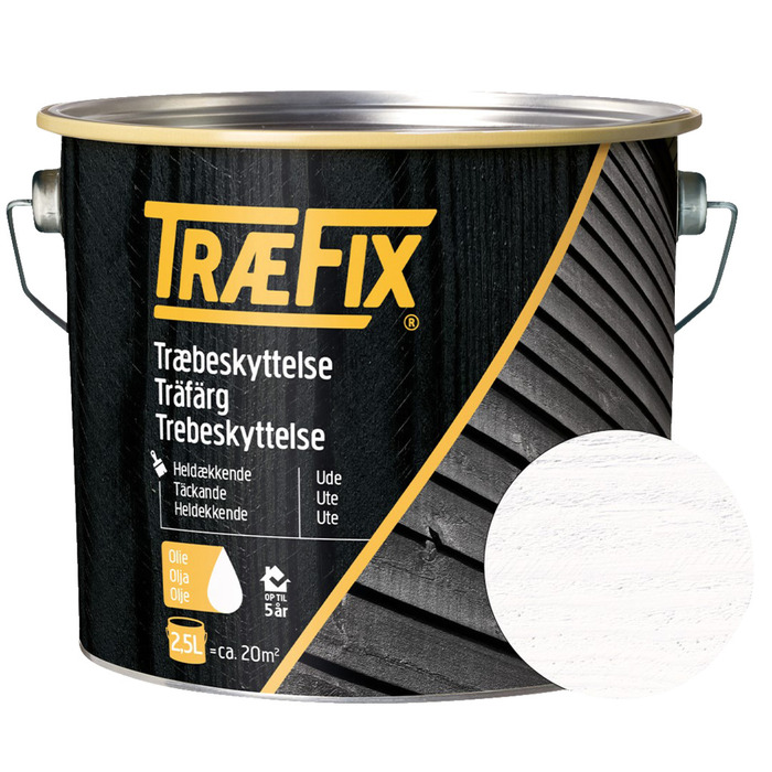 Träfärg Vit 2,5 L Træfix
