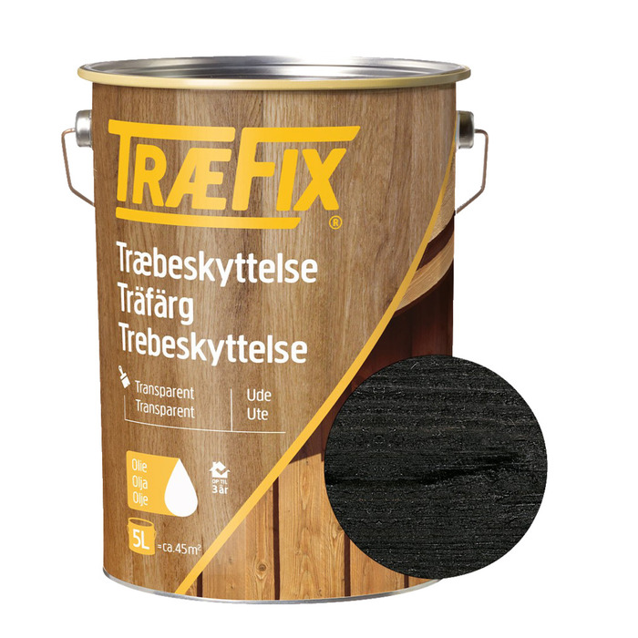 Trälasyr Svart 5 L Træfix