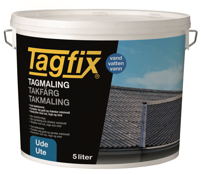 Takfärg Svart 5 L Tagfix