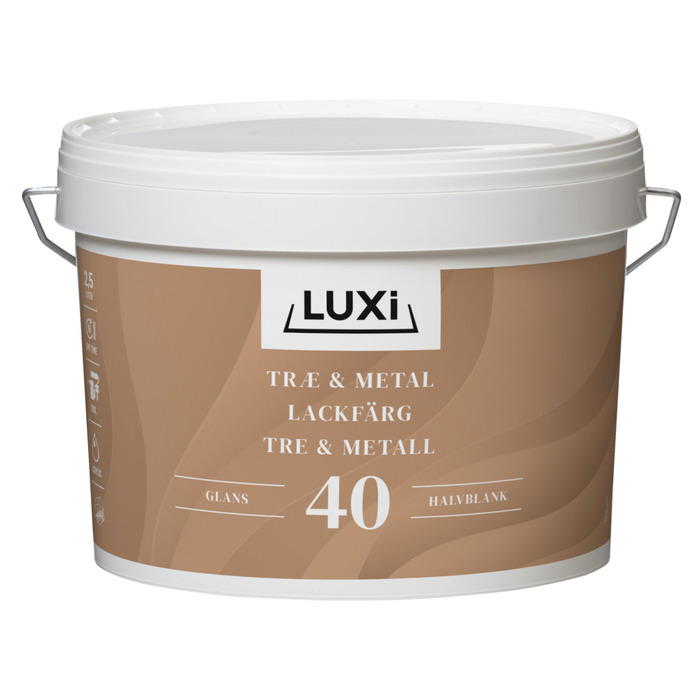 Lackfärg V-40 Vit 2,5 L Luxi