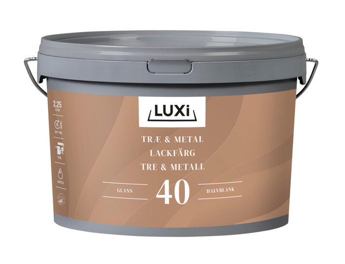 Lackfärg V-40 Svart 2,25 L Luxi