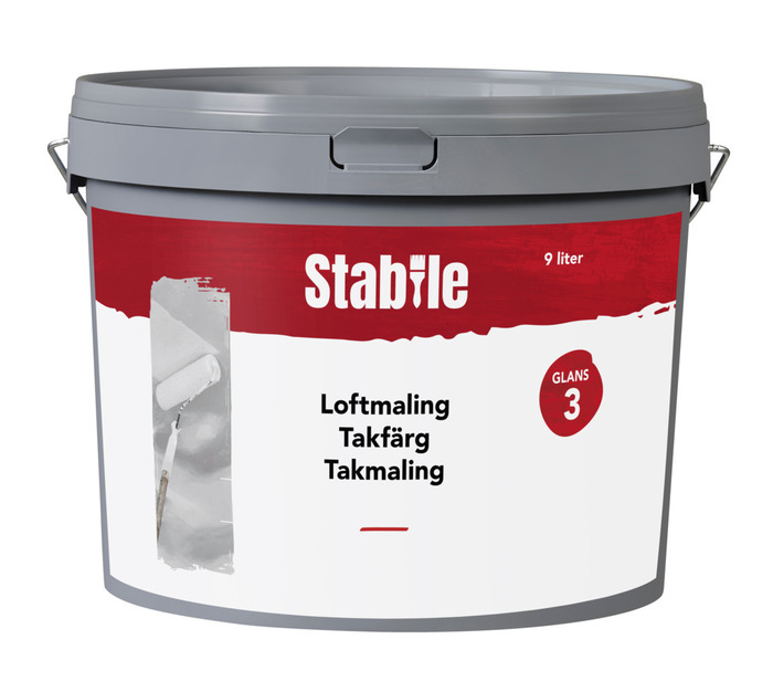 Takfärg 3 Vit 9 L Stabile