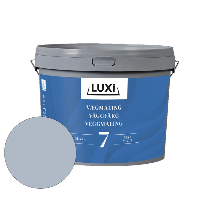 Väggfärg 7 Disig Blå 2,25 L Luxi
