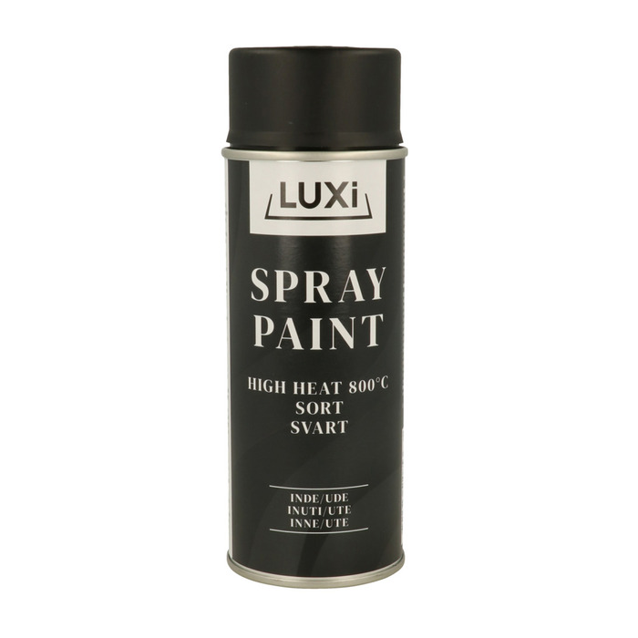 Sprayfärg High Heat Svart Matt 400 Ml Luxi
