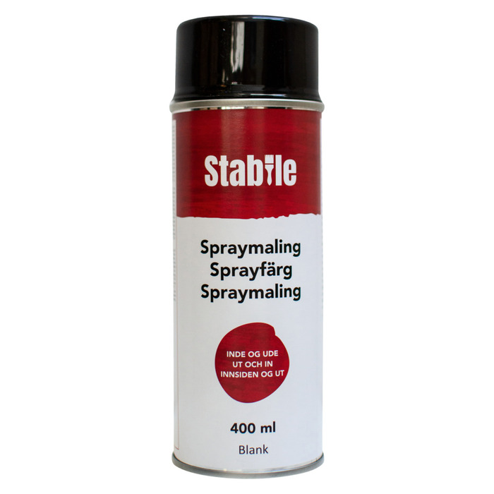 Sprayfärg Svart Blank 400 Ml Stabile