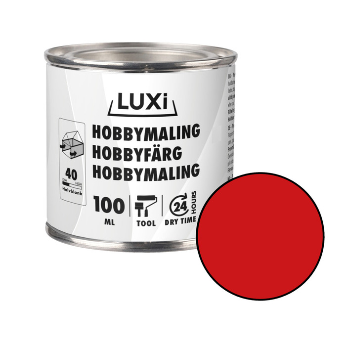 Hobbyfärg Röd 100 Ml Luxi