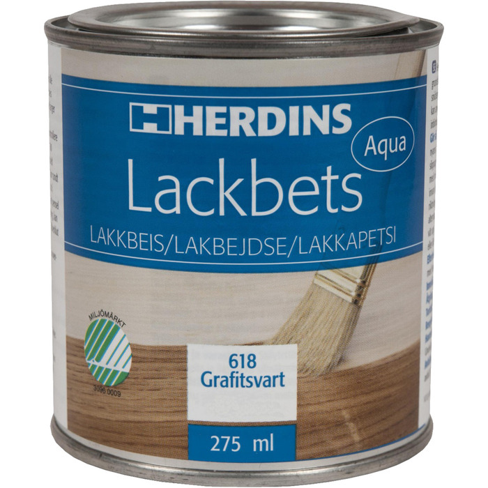 Lackbets Aqua Grafitsvart 275 Ml Herdins