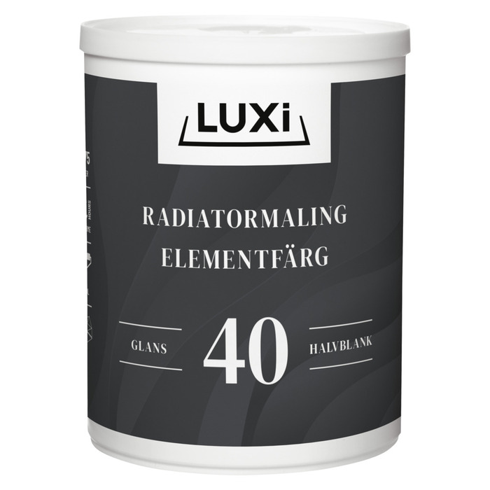 Elementfärg Vit 0,75 L Luxi