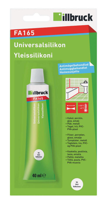 Universalsilikon FA165 Vit 40 Ml Illbruck