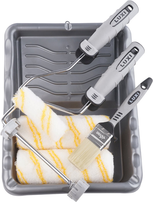 Roller- & Penselset 7 Delar Luxi