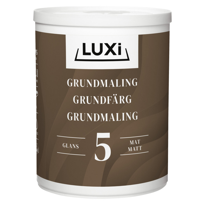 Grundfärg V Vit 0,75 L Luxi