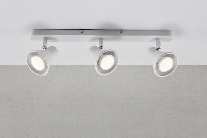 Takspotlight Eik 3 Spots Vit Nordlux