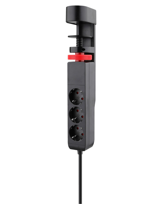 Grenuttag 3-vägs m/USB Svart Elworks
