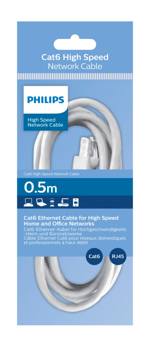 Nätverkskabel 0,5 M Philips