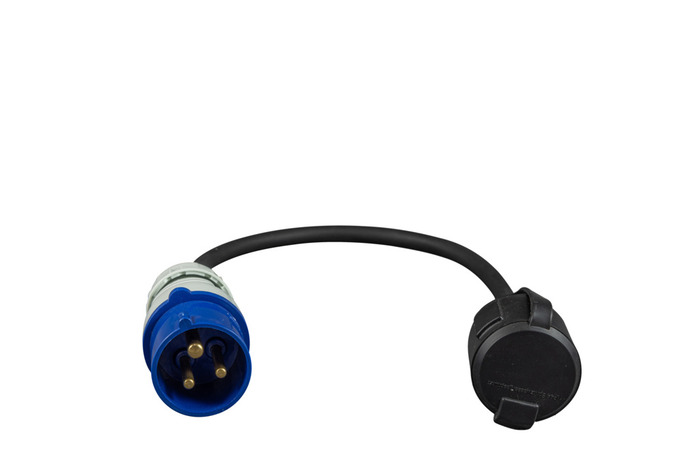 Övergångskabel CEE Schuko 230V 0,5 M Qraft
