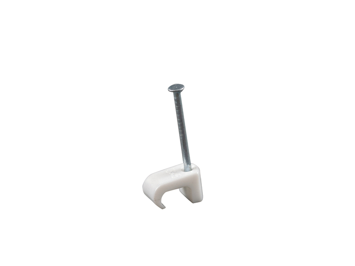 Kabelklammer 3-5 mm Oval Vit 20-pack