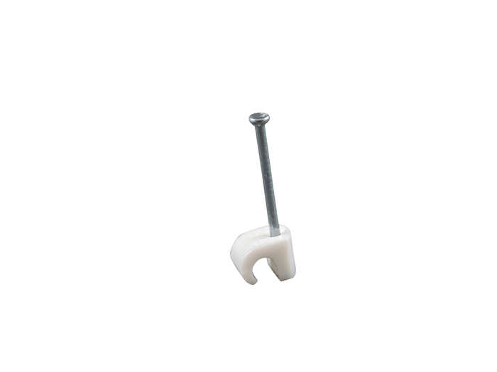 Kabelklammer 3-5 mm Rund Vit 20-pack