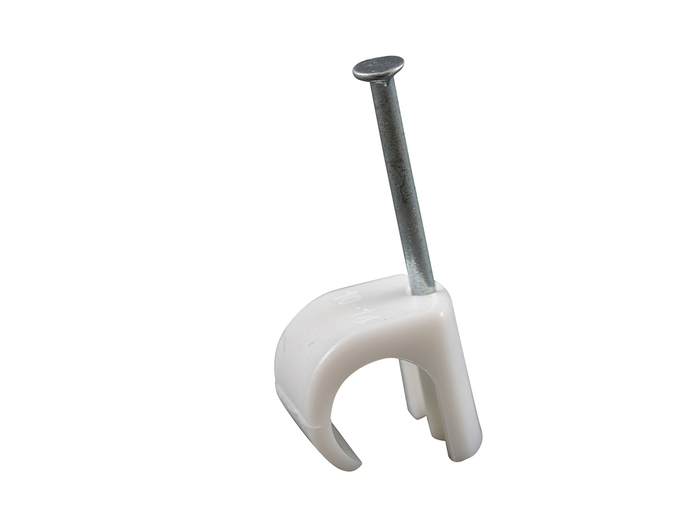 Kabelklammer 10-14 mm Rund Vit 20-pack