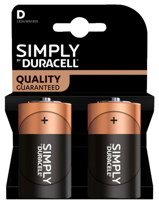Batteri D/LR20 2-pack Duracell