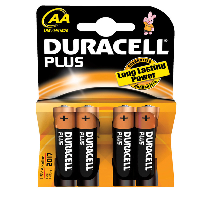 Duracell Alkaliskt Batteri AA 4 Enheter